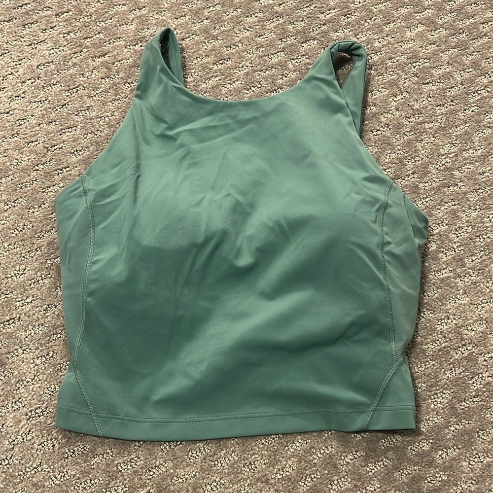 Green lululemon align high neck tank